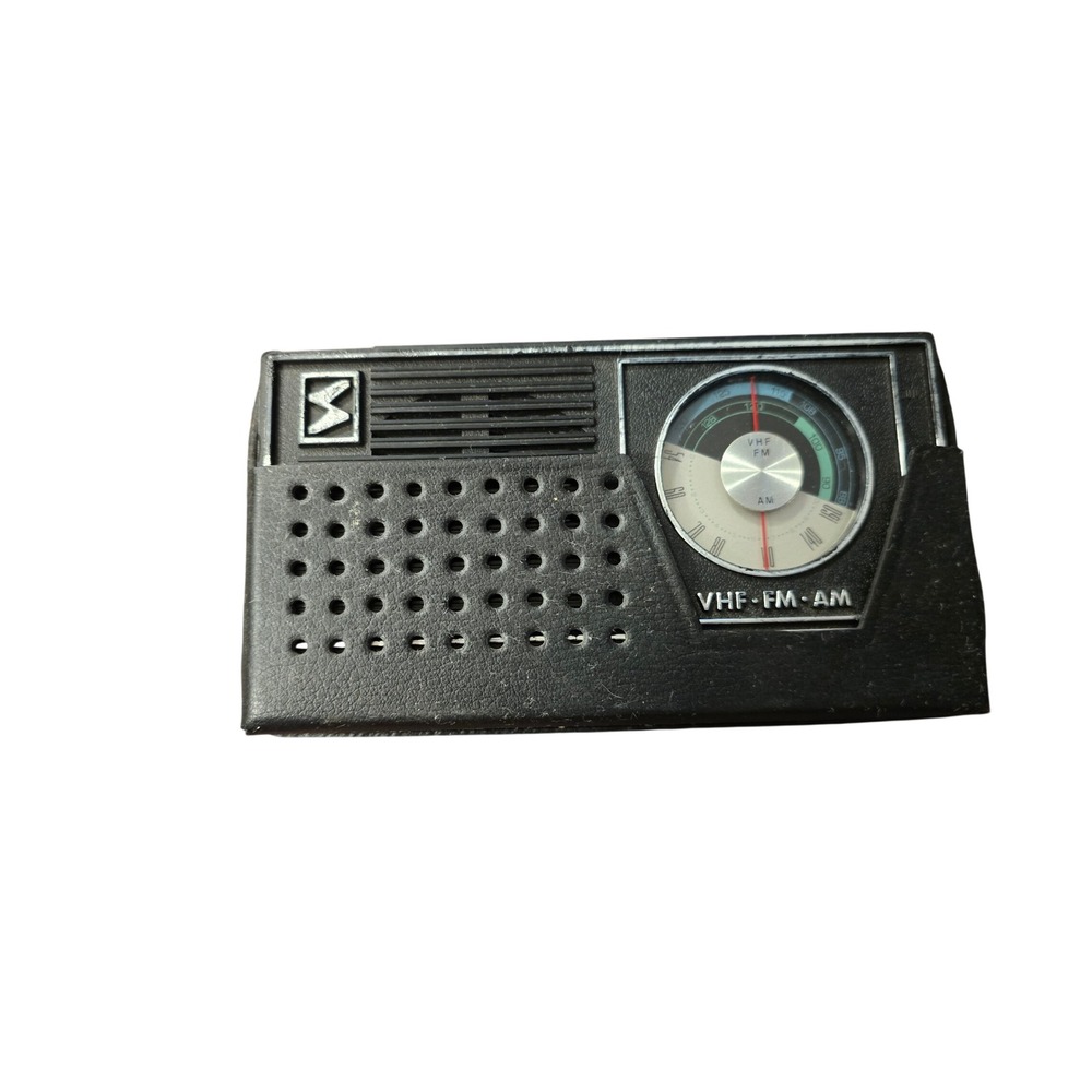 Vintage Skywatch‎ Sporter VHF FM AM 10 Transistor Portable Radio Japan Black